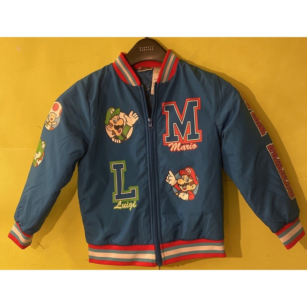 Nintendo Super Mario Bomber Jacket & Mario/Luigi  – Size 7
